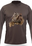 Art. nº 182-2 - ref. 122504-2 Camiseta marrón Becada 3D M/Larga