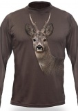Art. nº 185-2 ref. 122501-2 Camiseta marrón Corzo 3D M/Larga