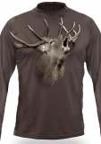 Art. nº 183 - ref. 122503 Camiseta marrón Venado 3D M/Larga