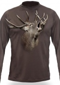 Art. nº 183 - ref. 122503 Camiseta marrón Venado 3D M/Larga