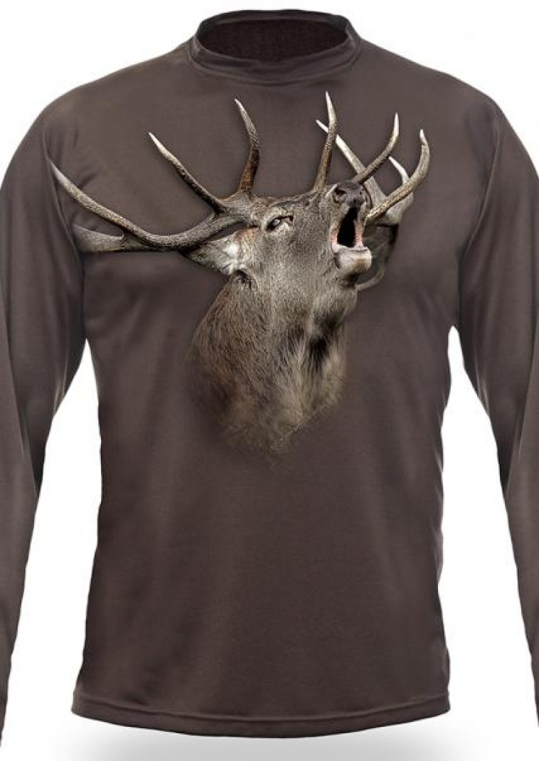 Art. nº 183 - ref. 122503 Camiseta marrón Venado 3D M/Larga