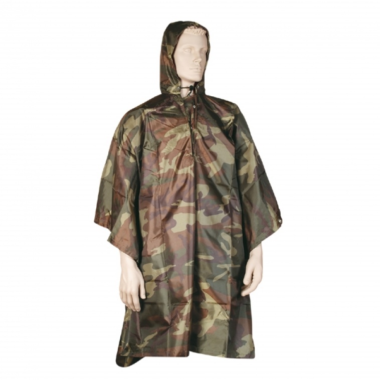 Art. nº 40 B - Poncho impermeable de Nylon rip-stop en camuflaje
