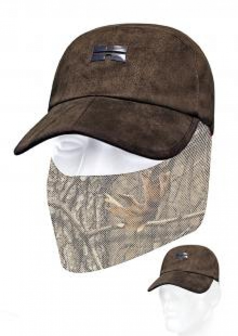 Art. nº 90 - Visera marrón reversible a naranja con protector delantero